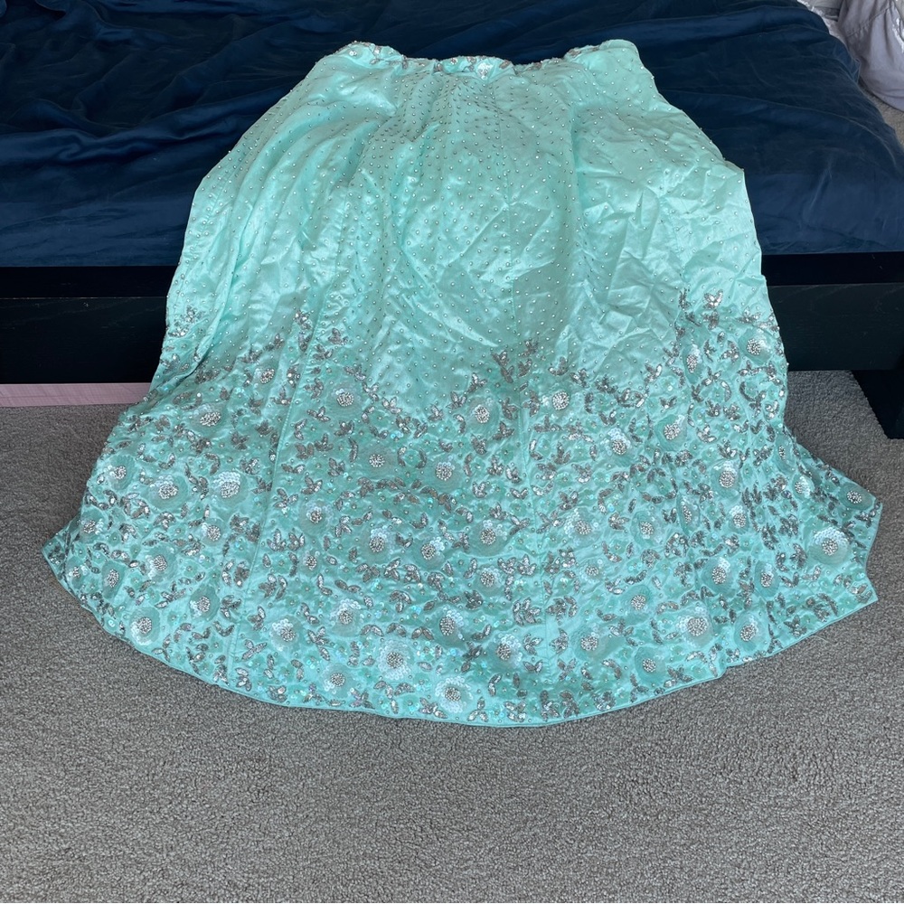 Blue lehanga skirt